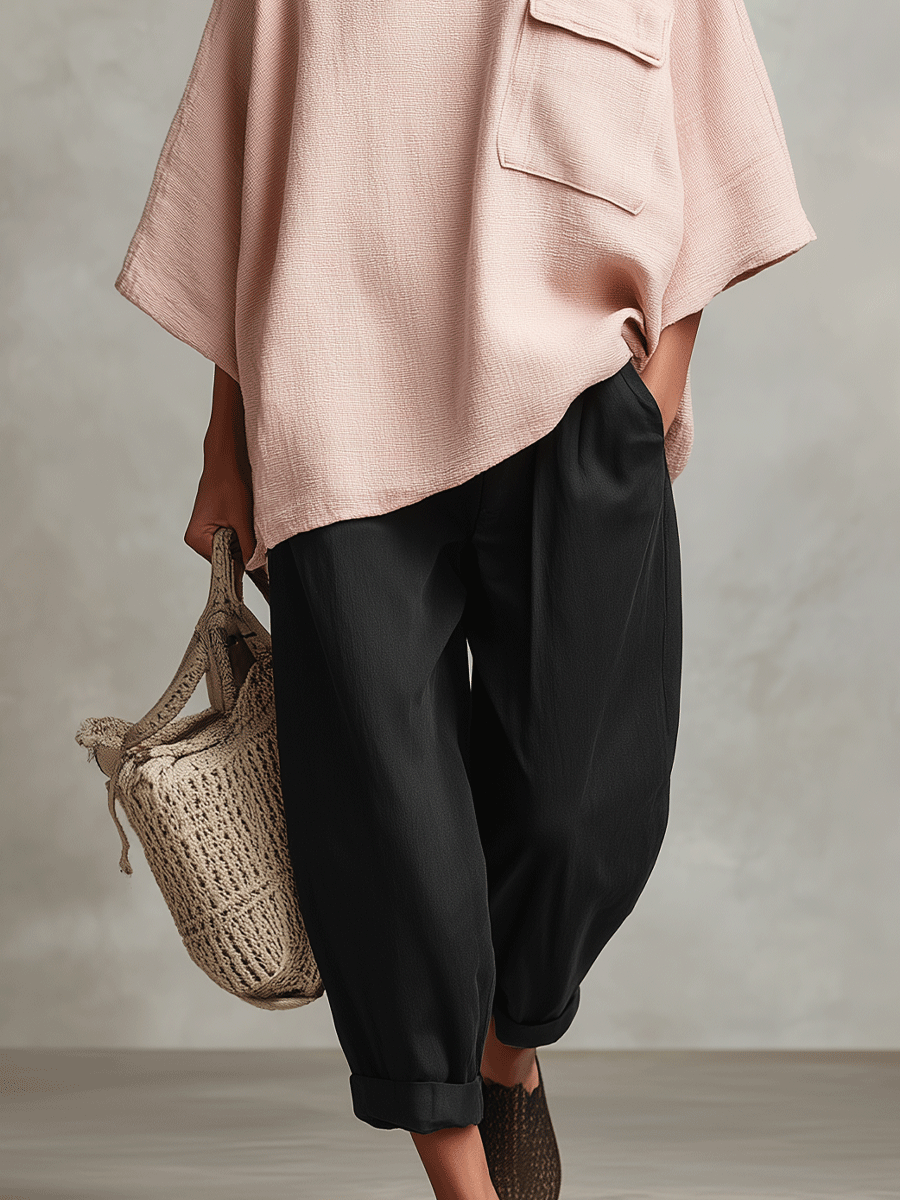 Sophie | Pink Bohemian Tie Pocket