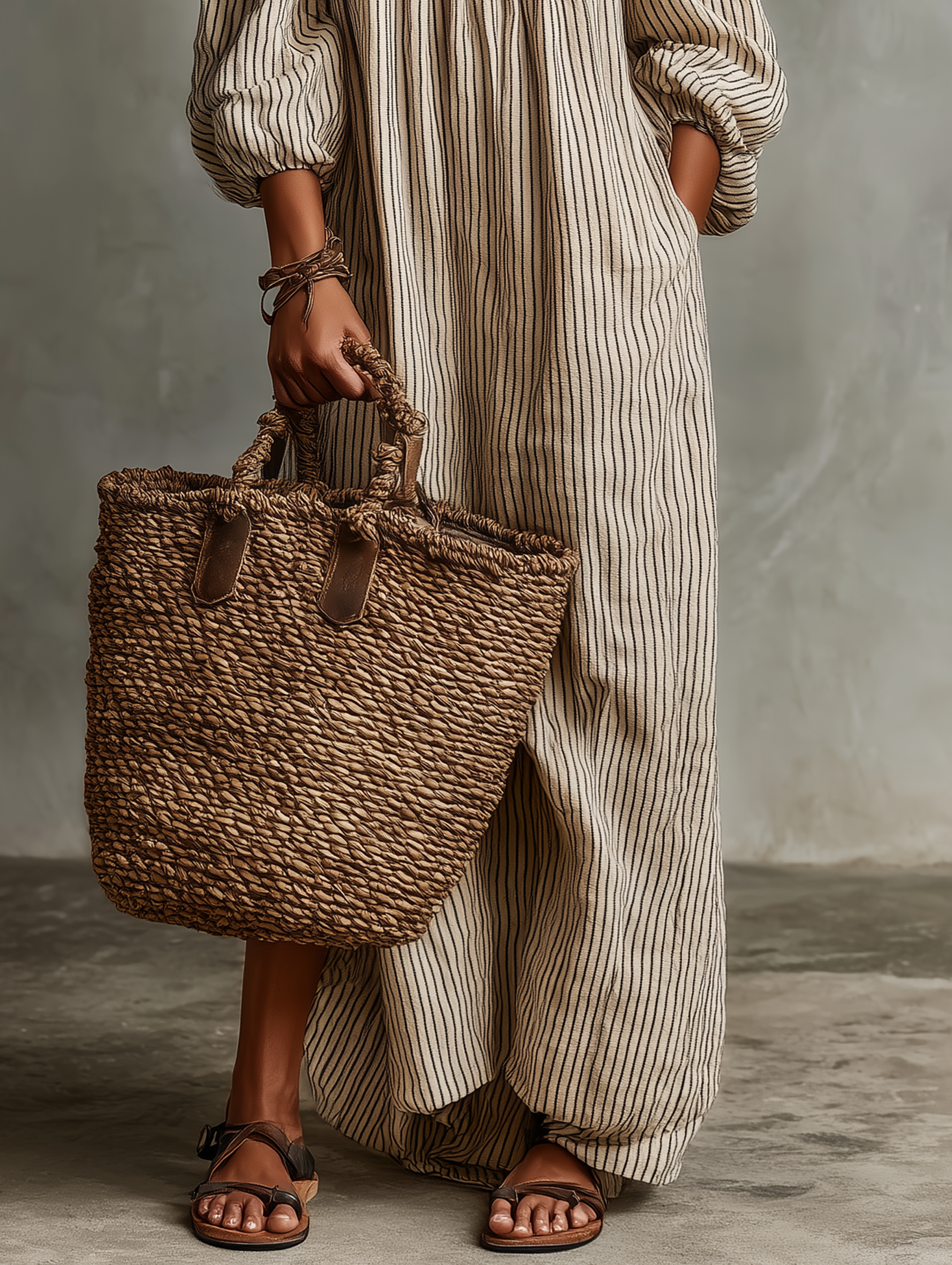 Anna | Vacation Cotton-linen Blend Off-shoulder