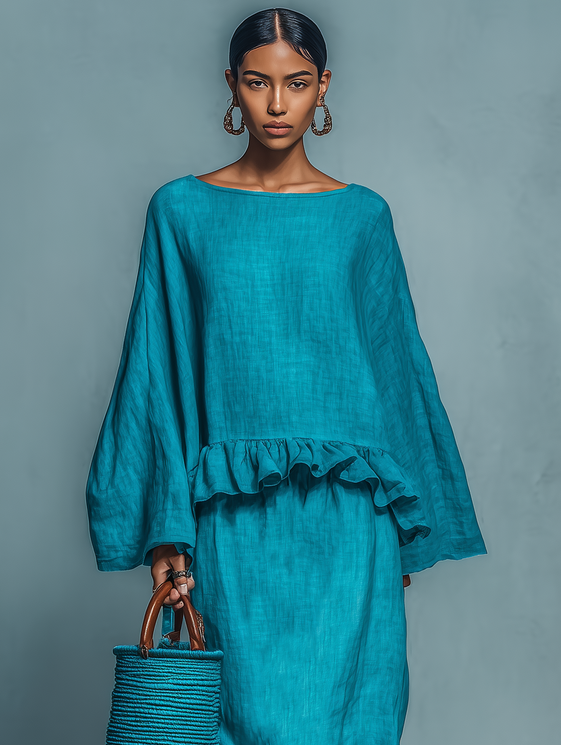 Lydia | Linen Blend Blouse Straight