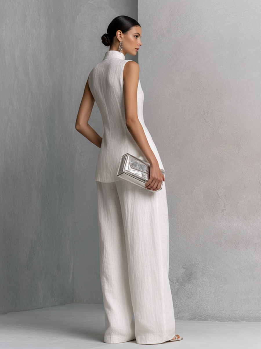 Celeste | Elegant White Cotton Linen