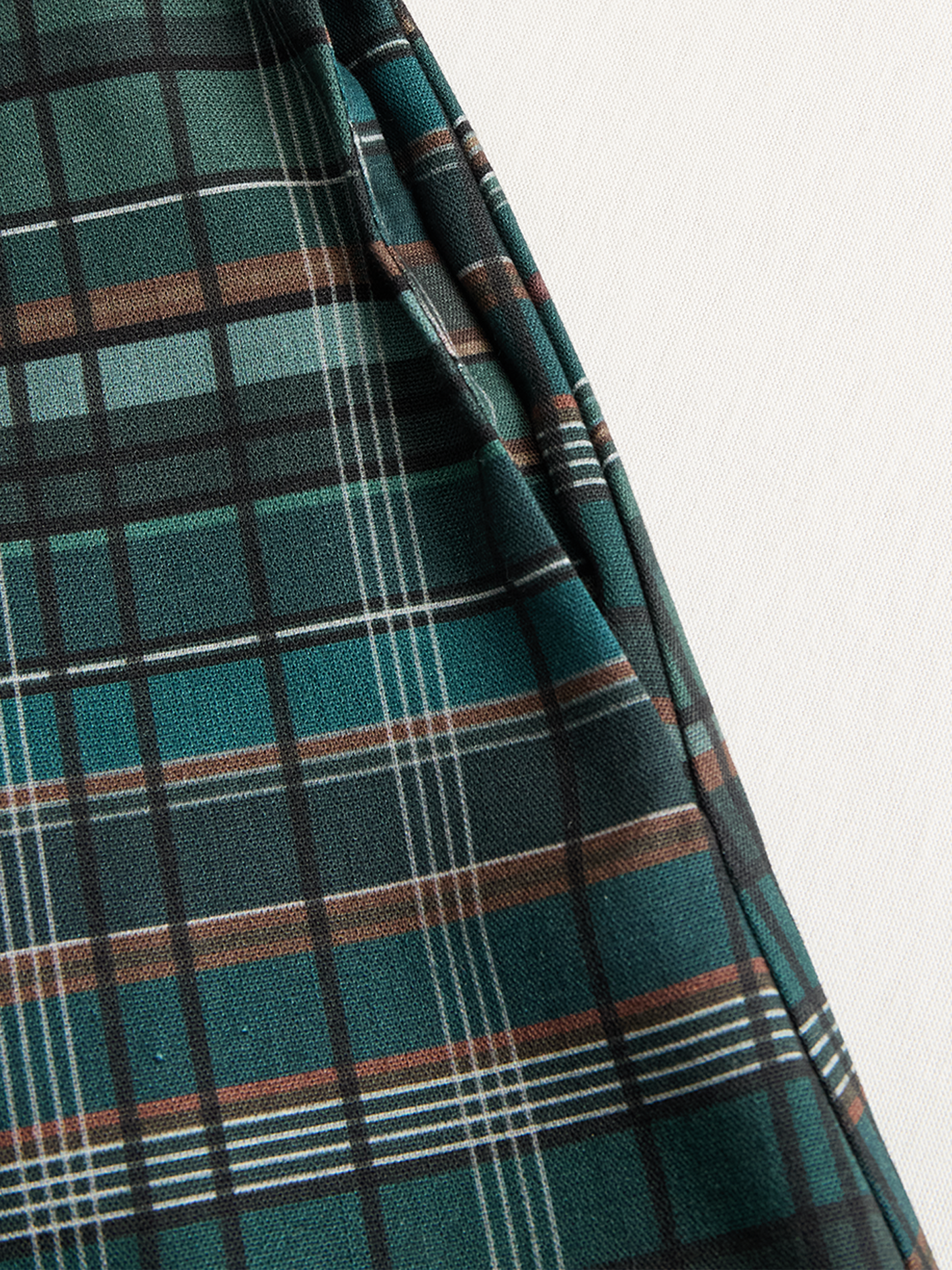 Holly | Plaid Lapel Single-Breasted Shirt