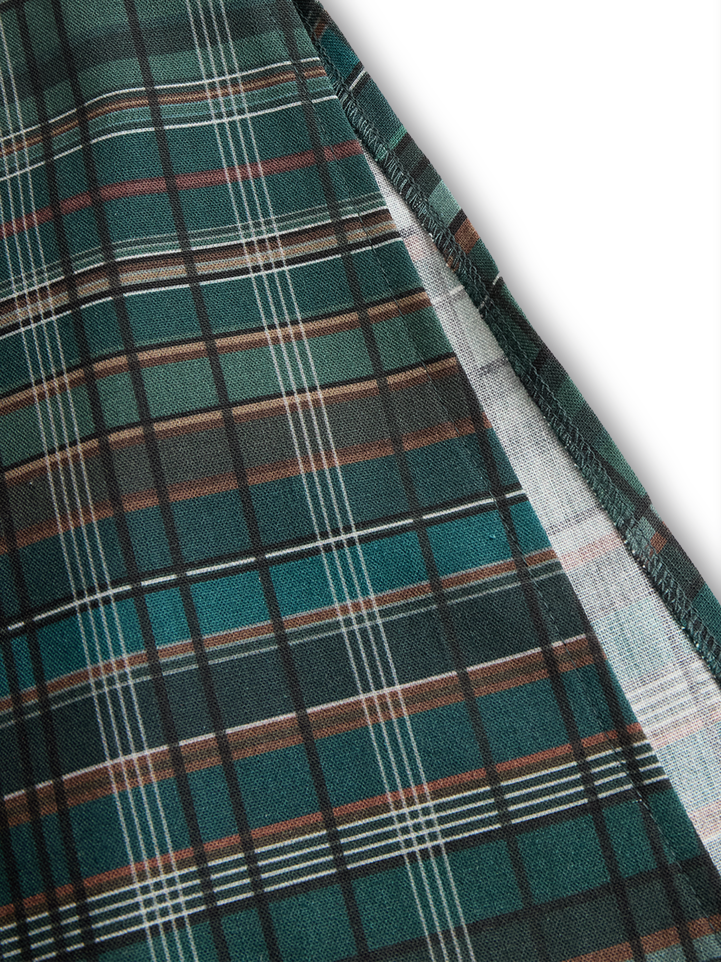 Holly | Plaid Lapel Single-Breasted Shirt