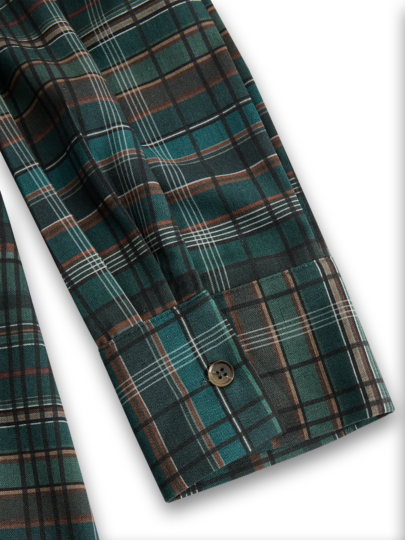 Holly | Plaid Lapel Single-Breasted Shirt