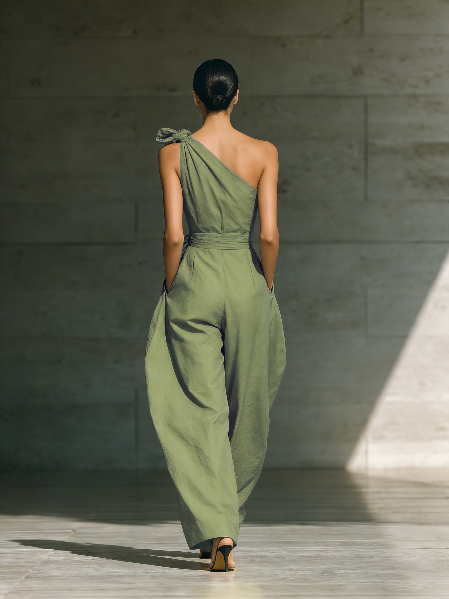 Jenna | Light Green Cotton Linen