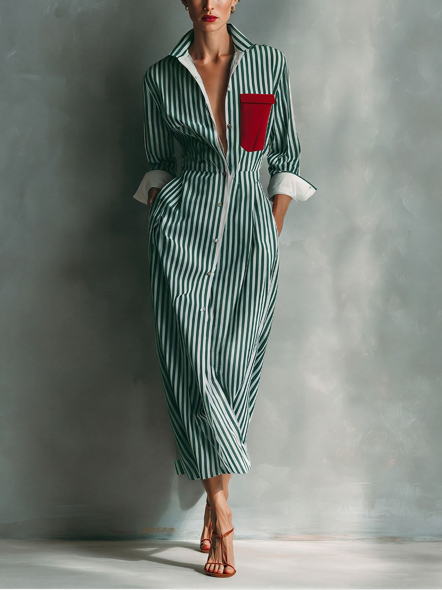 Allegra | Blue White Cotton Blend