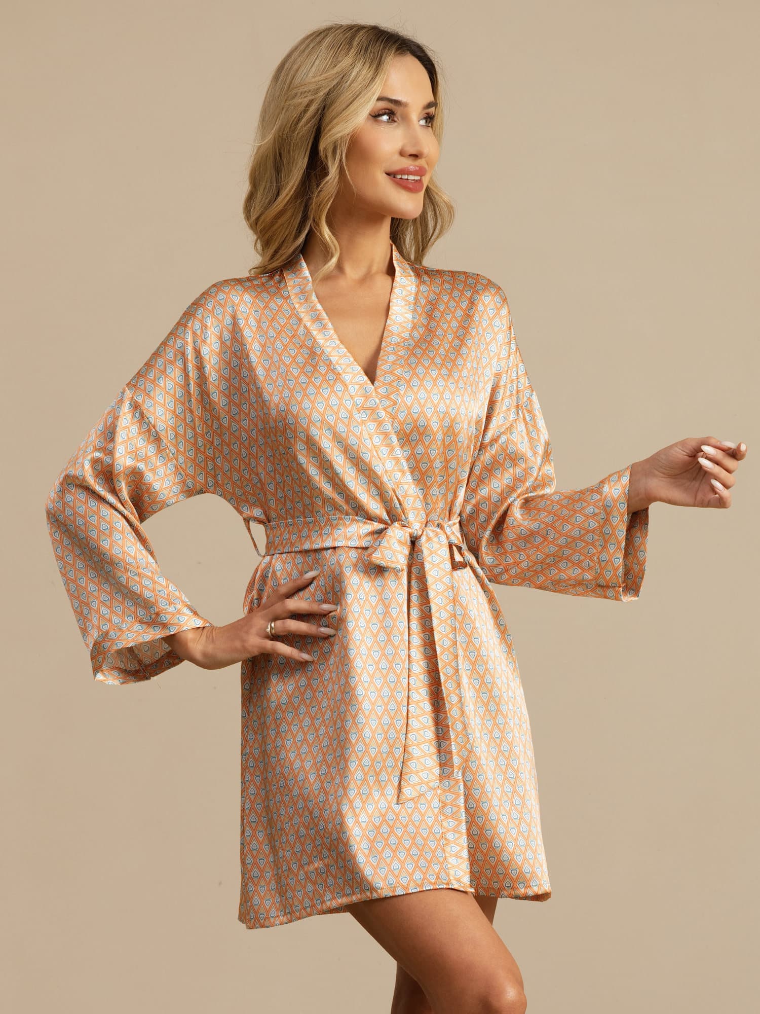 Luna | Short Silk Nightgown