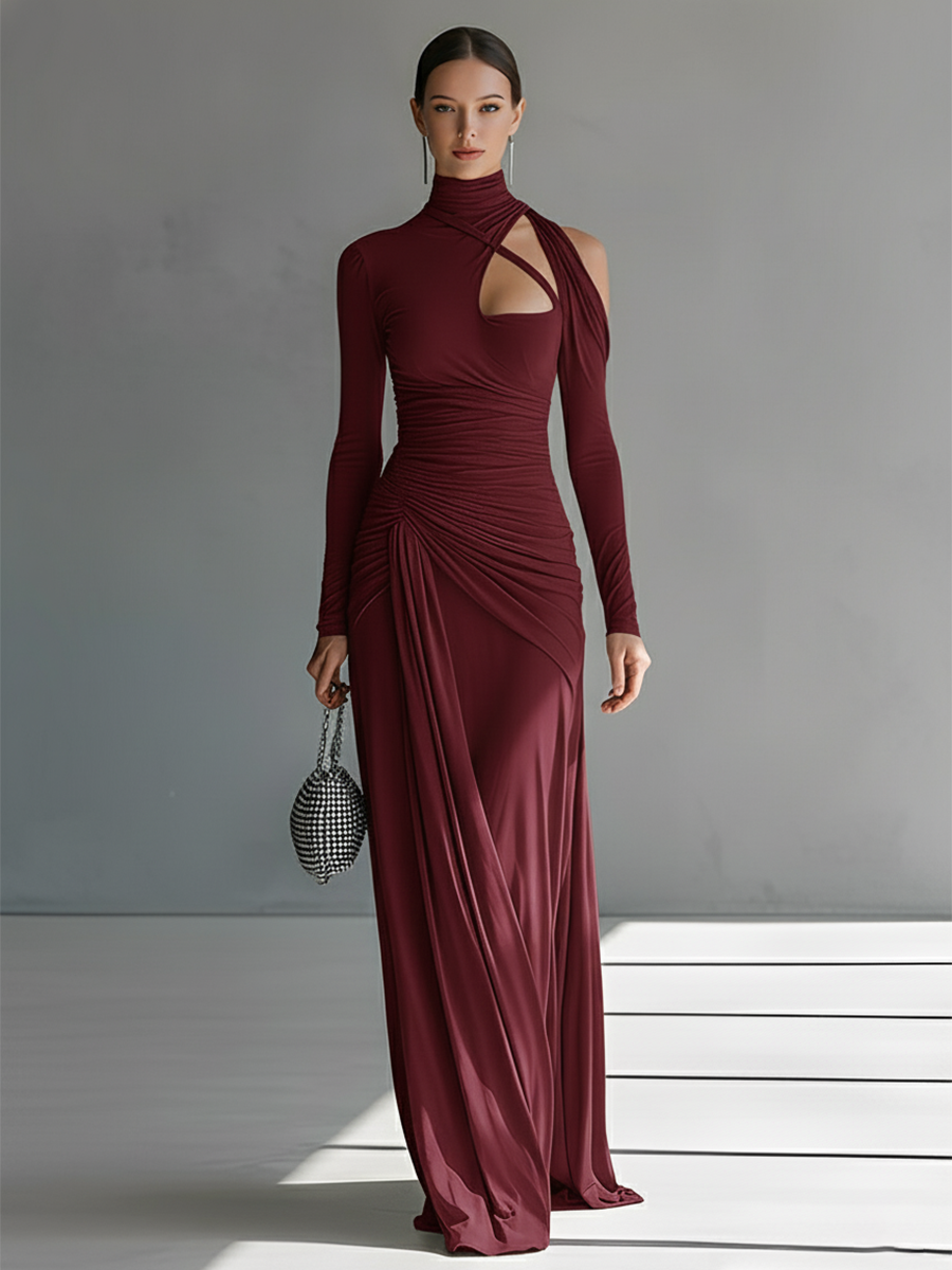 Florence | Grey Silky Stretch Sophisticated