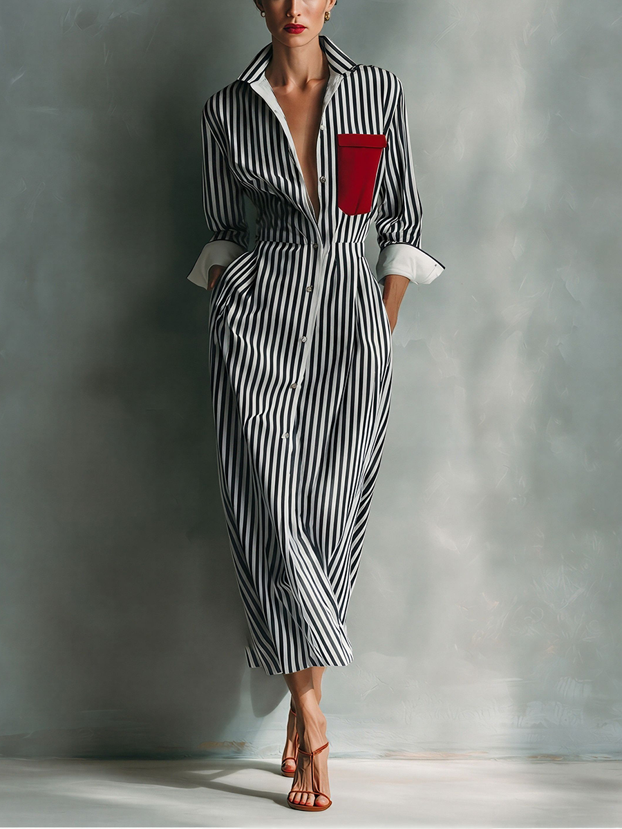 Allegra | Blue White Cotton Blend