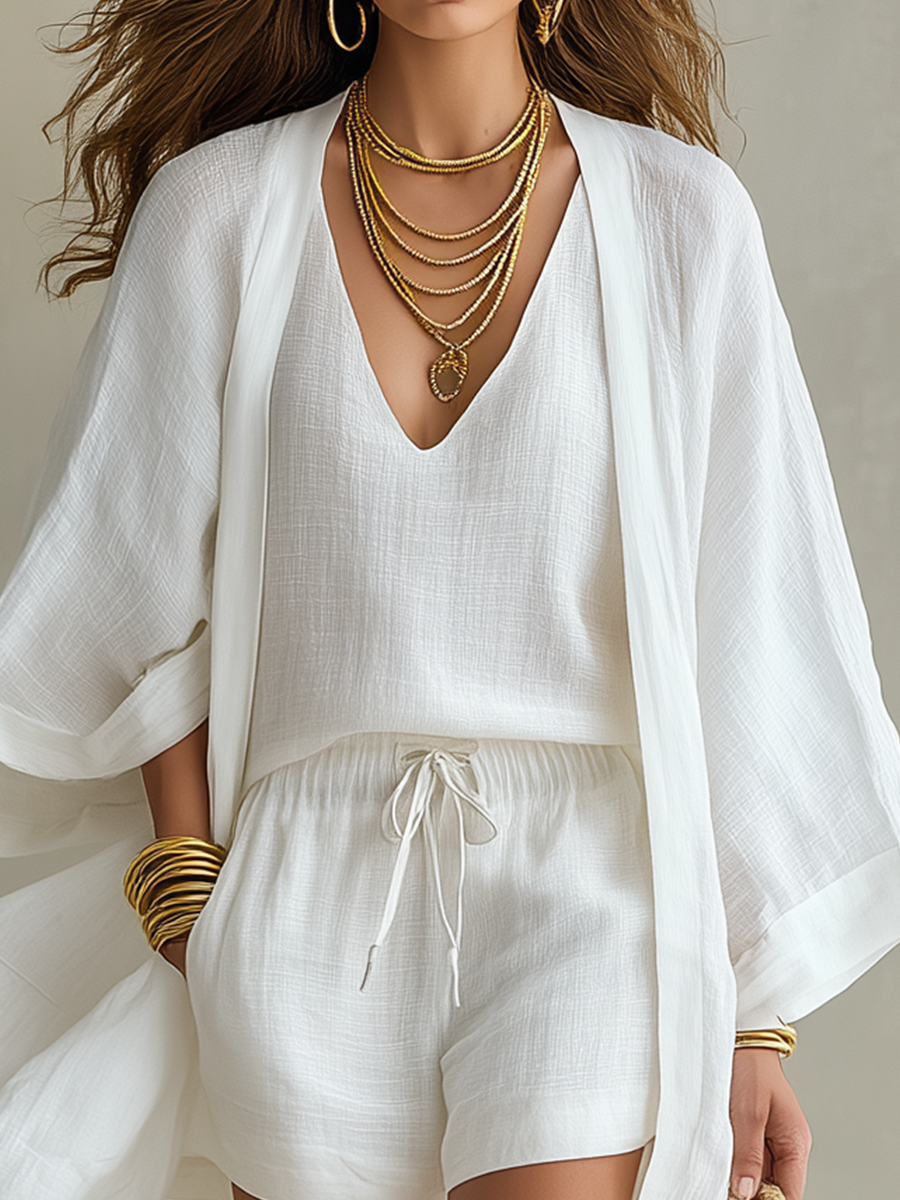 Zoe | Layered Boho Short Set