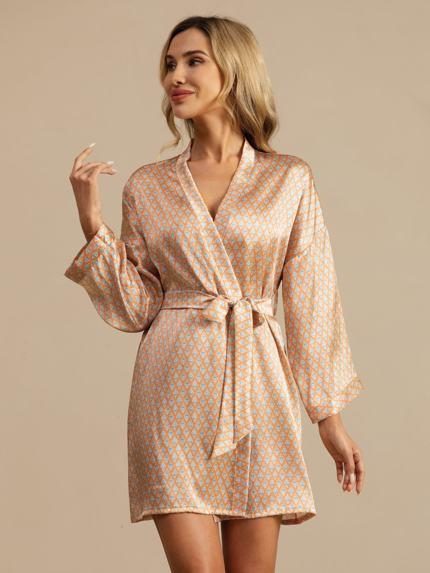 Luna | Short Silk Nightgown