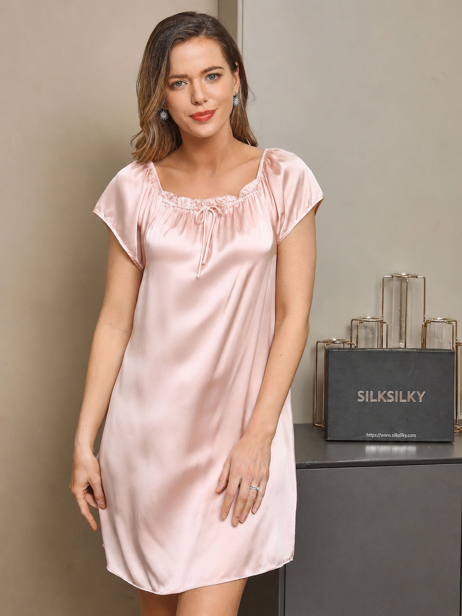 Bonnie | Refined Silk Nightgown