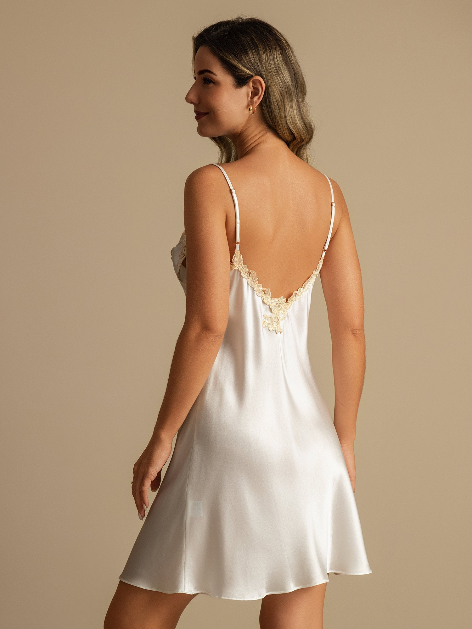 Abigail | Classic Lace Trim Nightgown
