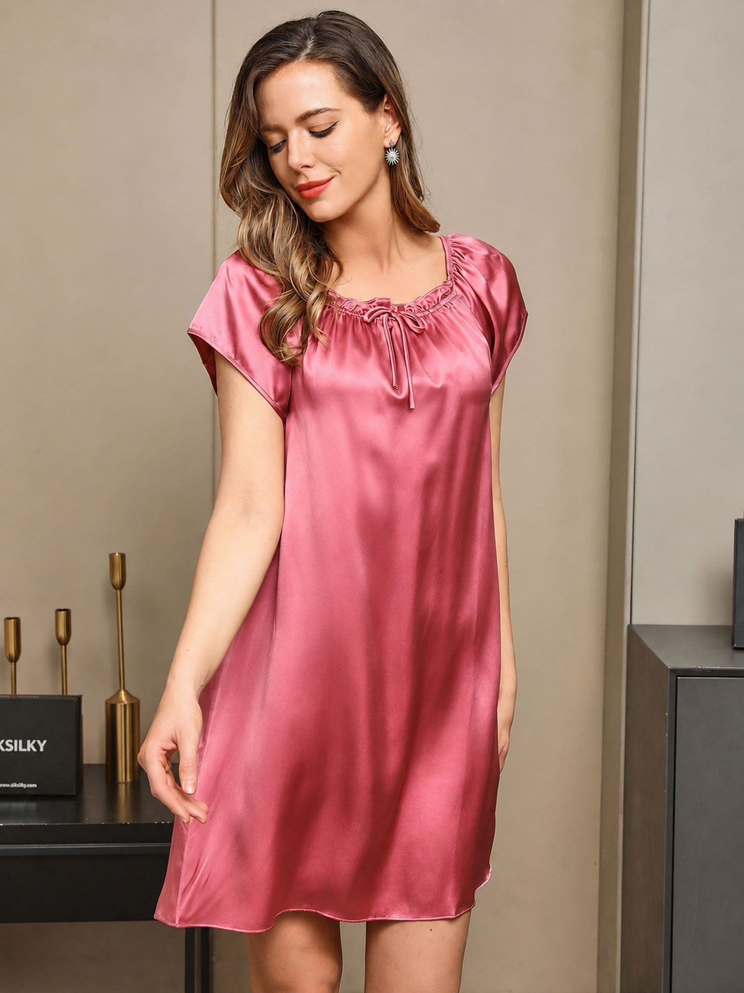 Bonnie | Refined Silk Nightgown