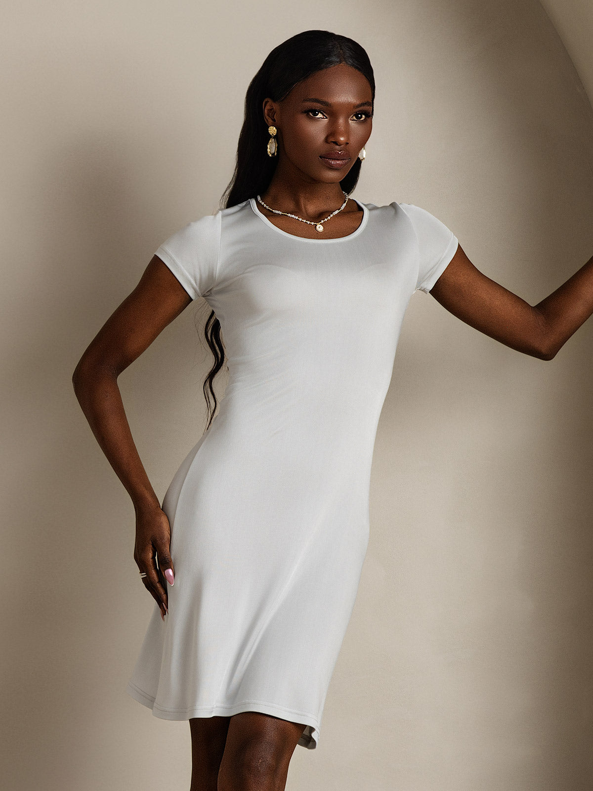 Coral | Essential Silk Nightgown