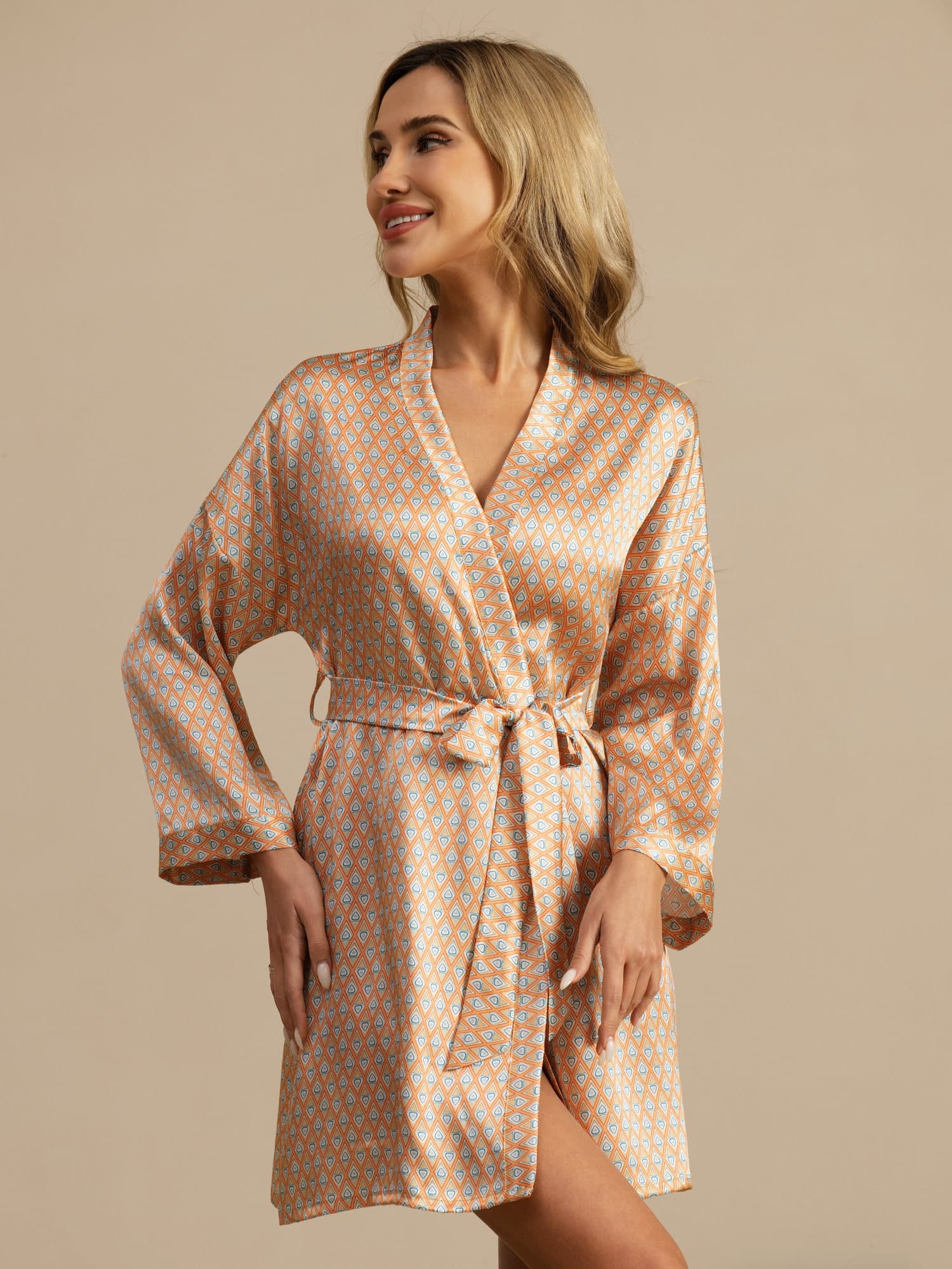 Luna | Short Silk Nightgown