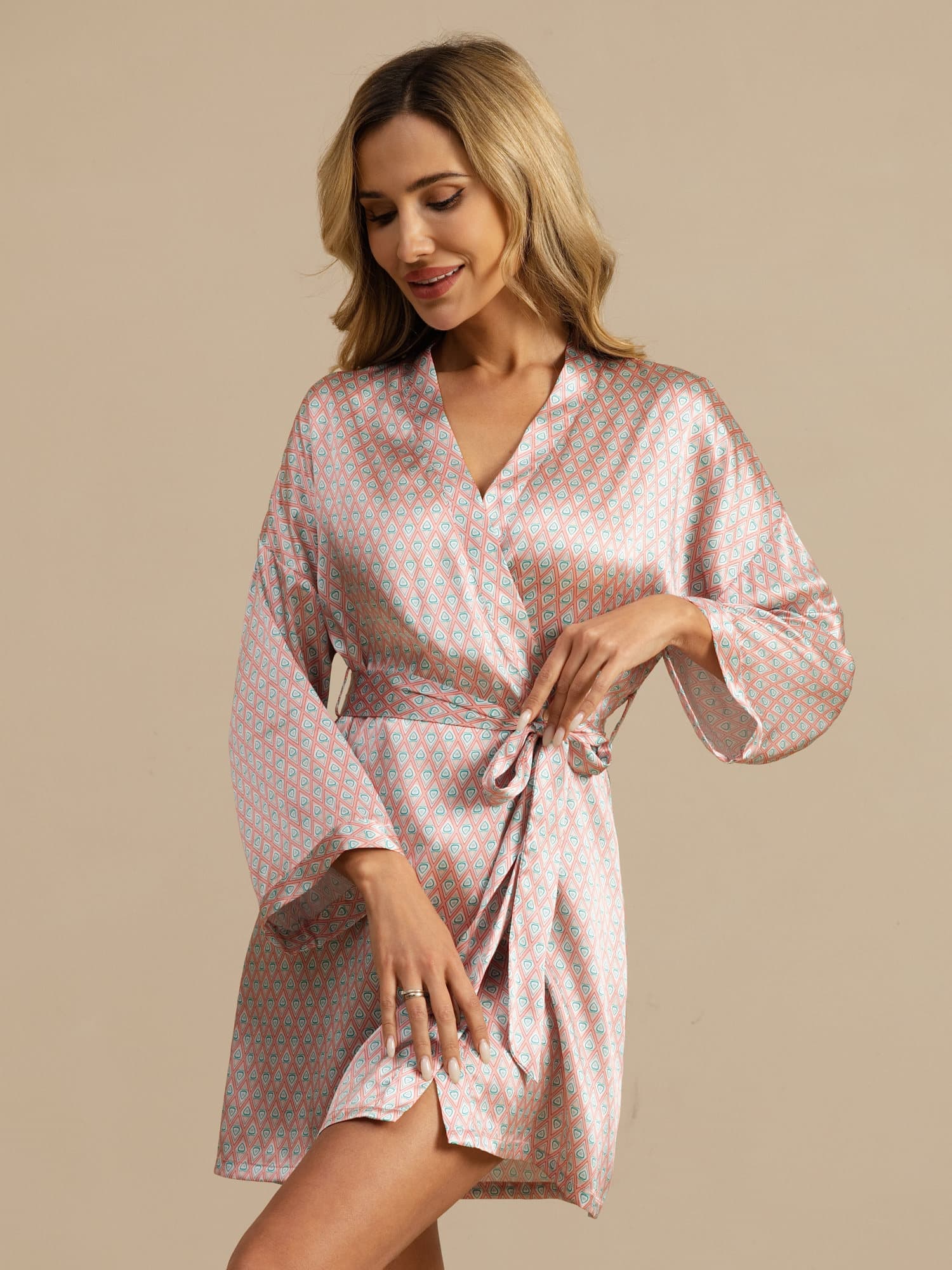 Luna | Short Silk Nightgown