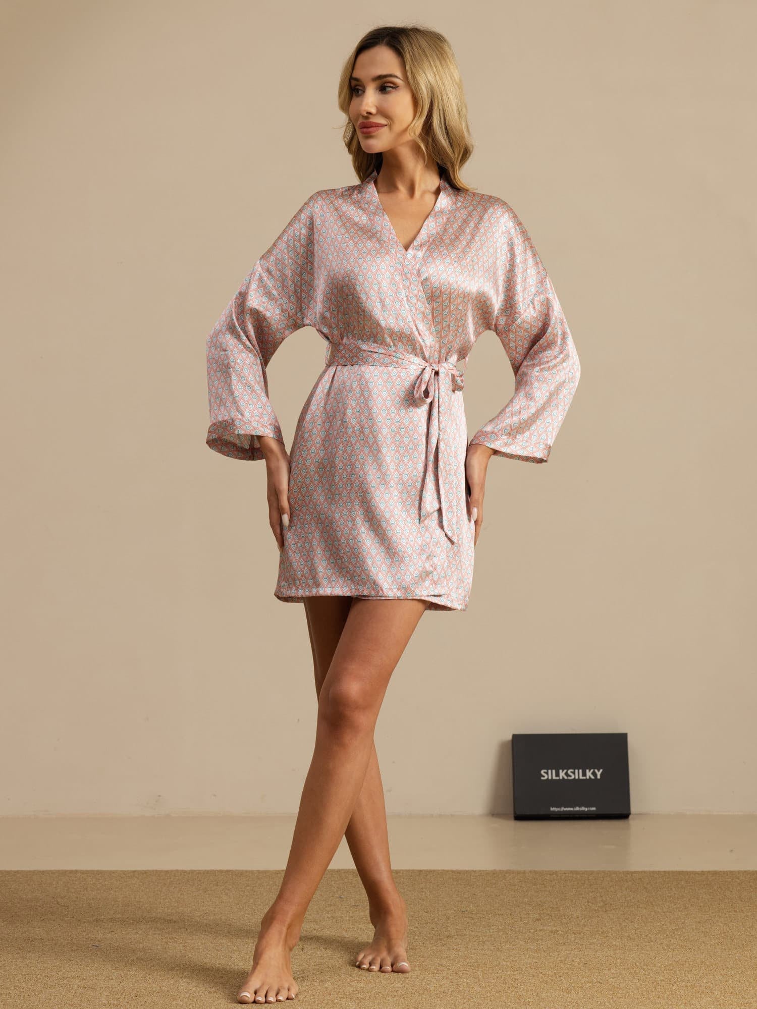 Luna | Short Silk Nightgown