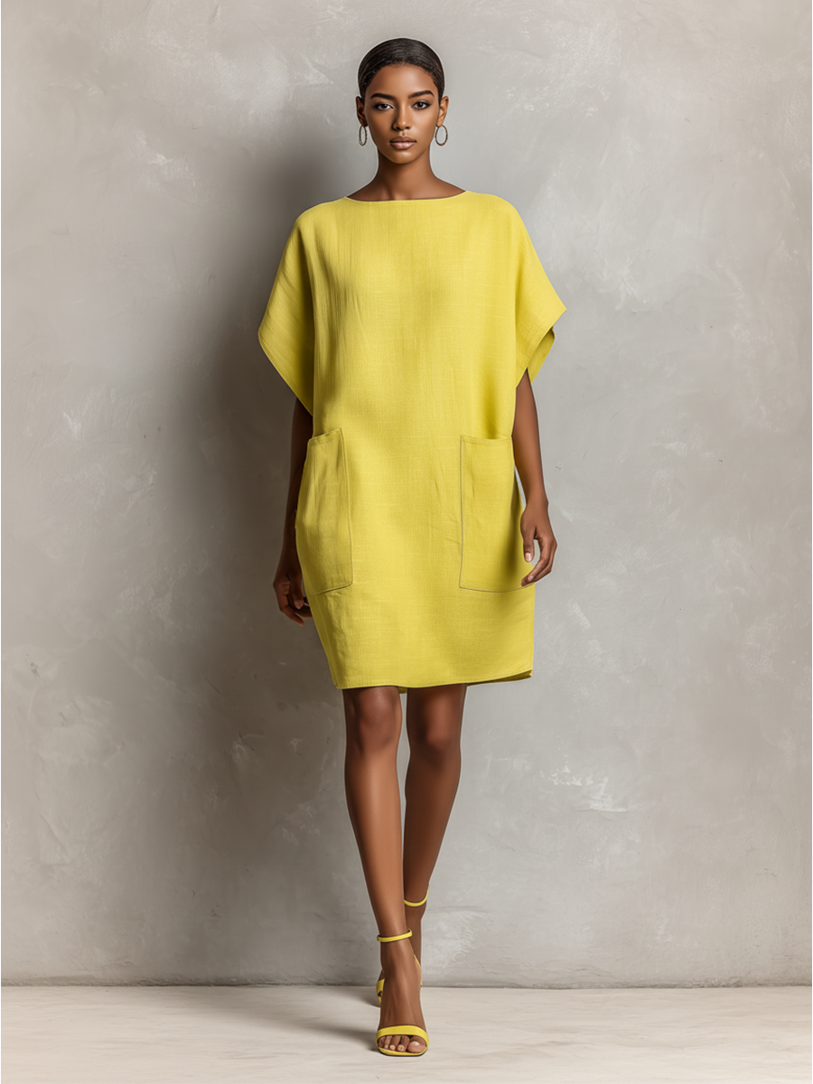 Crystal | Women’s Lime Yellow Linen-Blend