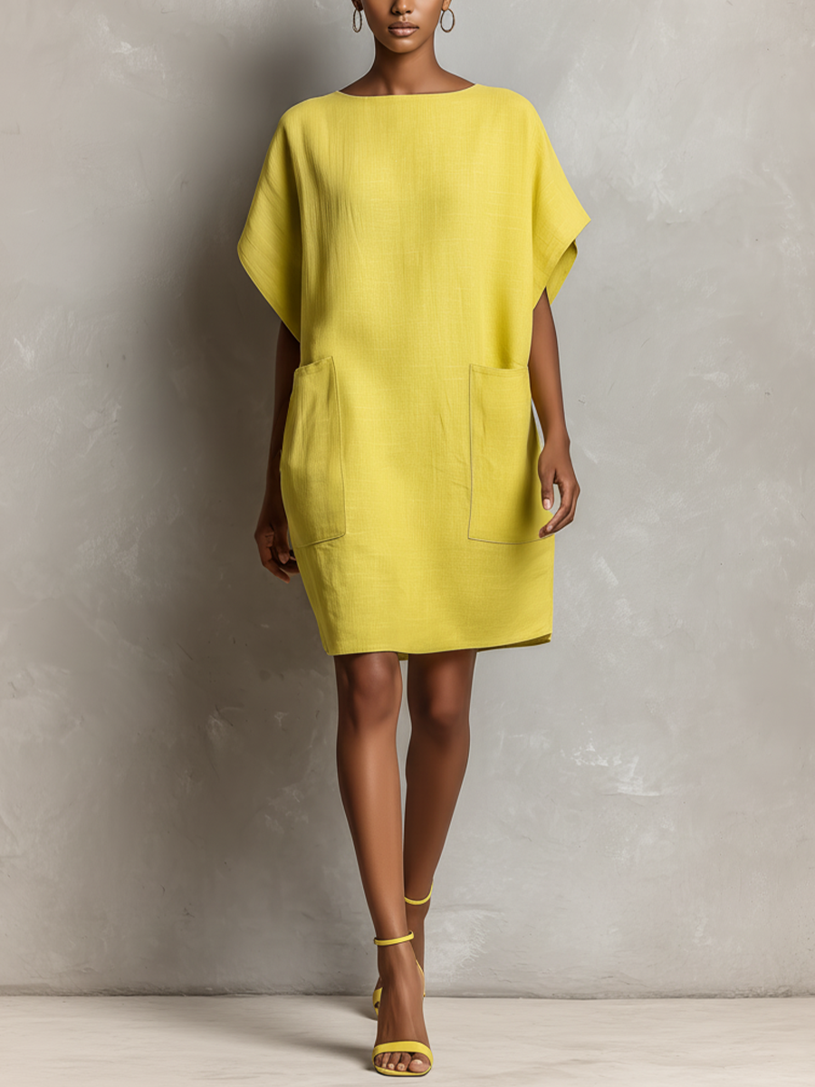 Crystal | Women’s Lime Yellow Linen-Blend