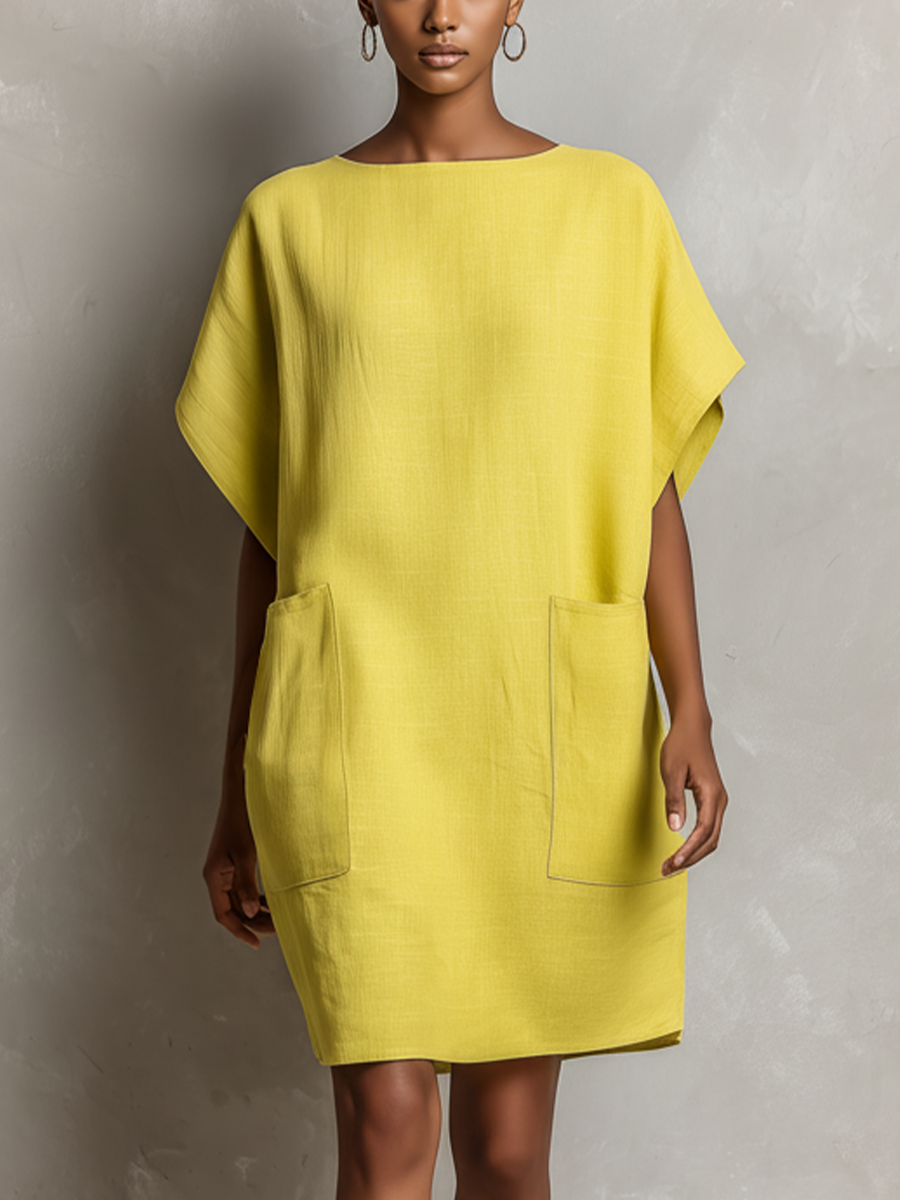 Crystal | Women’s Lime Yellow Linen-Blend