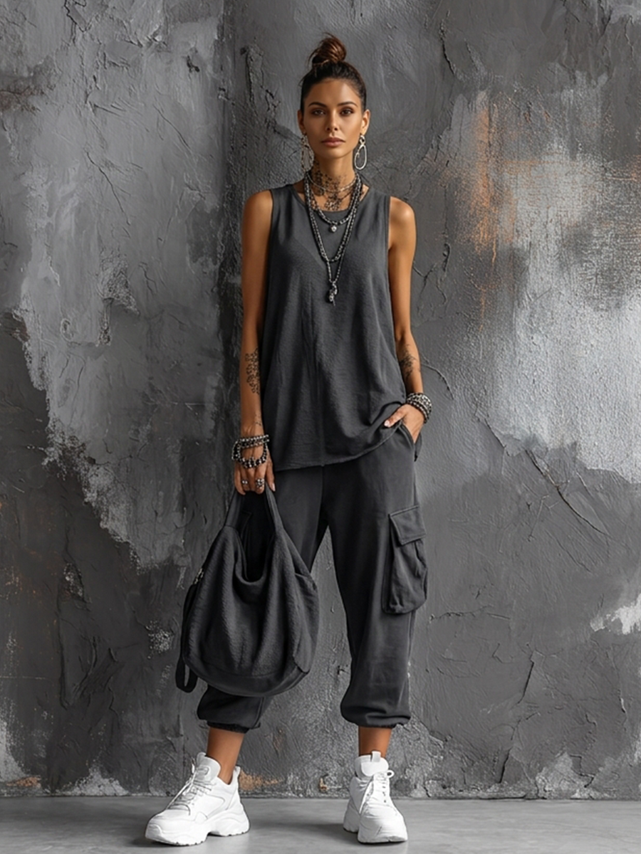 Alexa | Casual Style Dark Gray