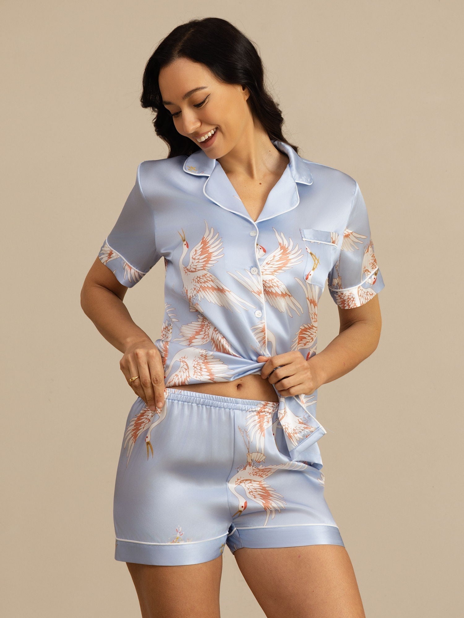 Heather | Two-Tone Pyjama Set