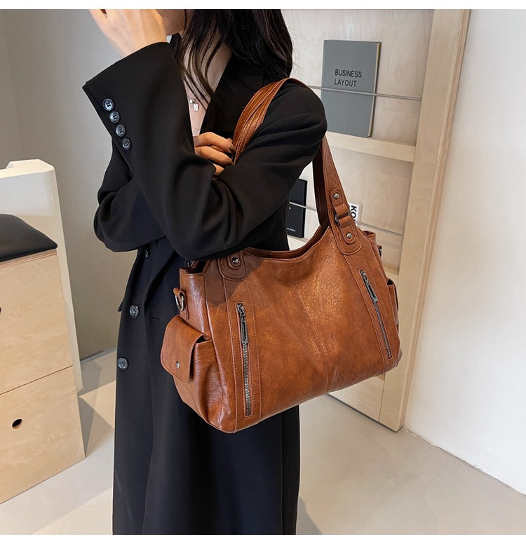 Rae | Classic Leather Handbag