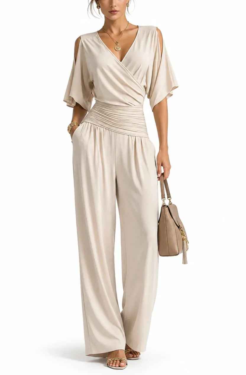 Rosemary™ - Wrap V-Neck Jumpsuit
