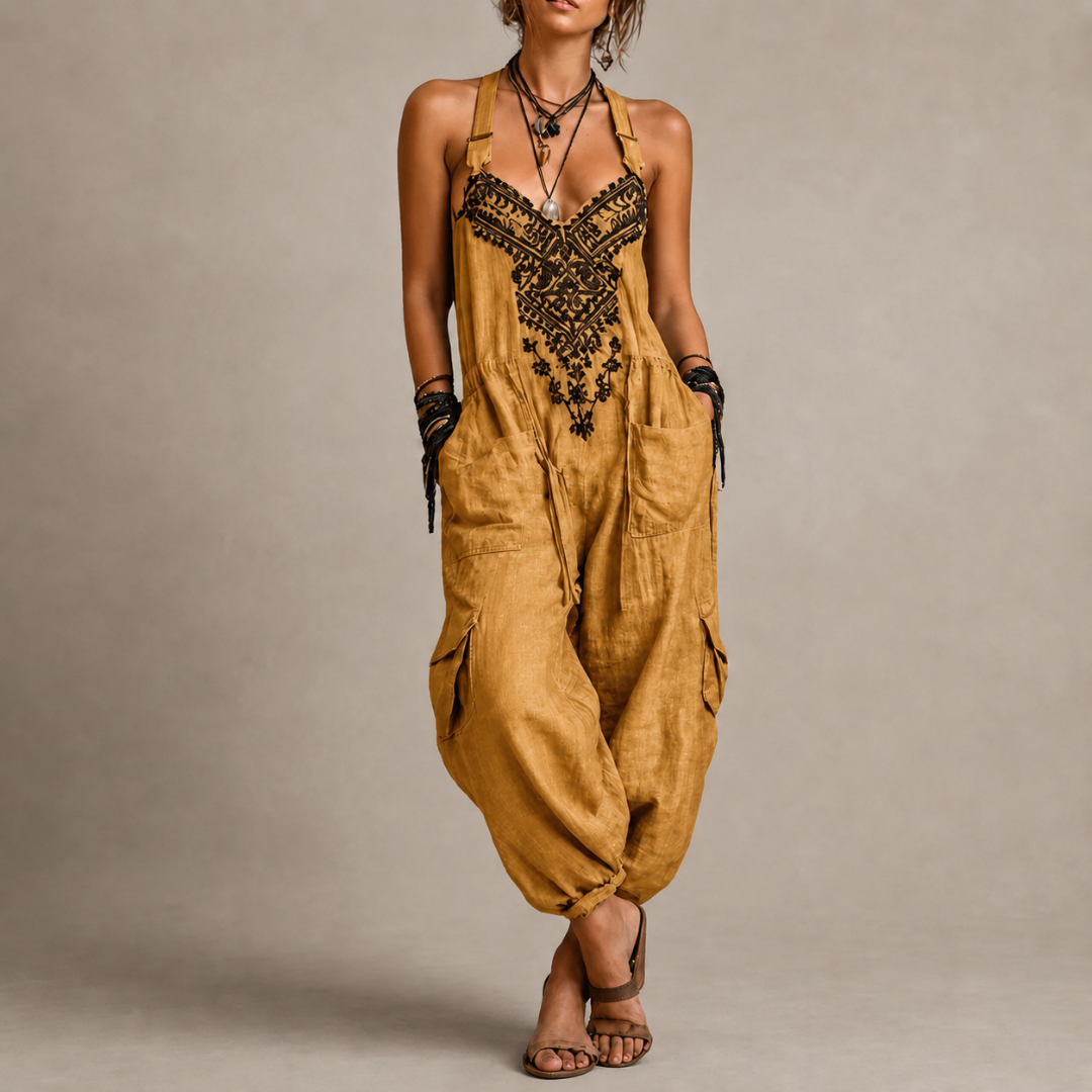 Astrid™ – Bohemian Embroidered Jumpsuit