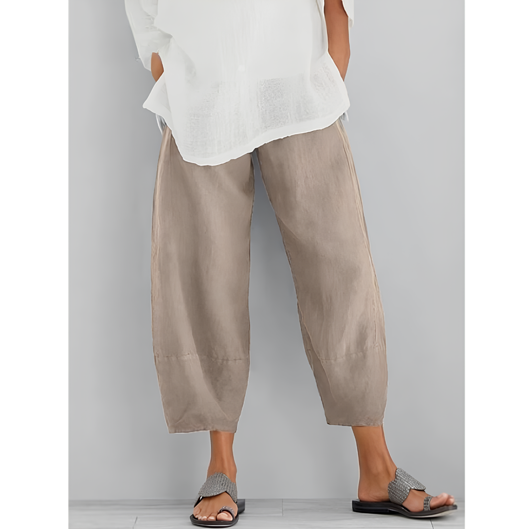 Sabine™ | Elastic Waist Wide Leg Pants