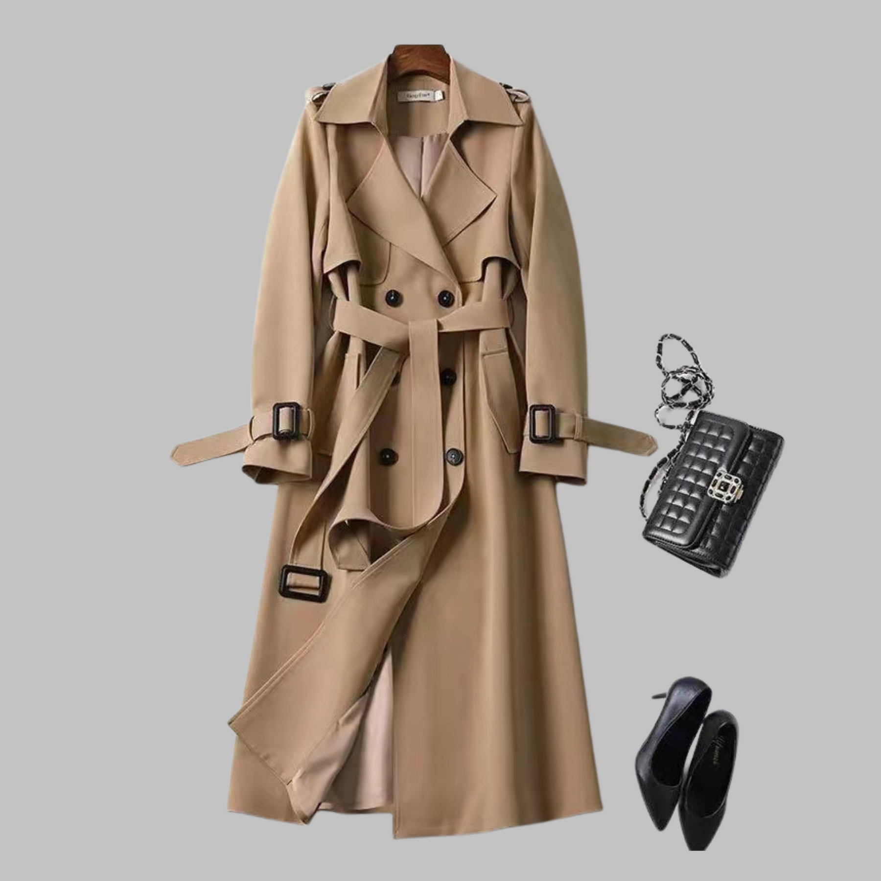 Tia | Knee-Length Loose Coat