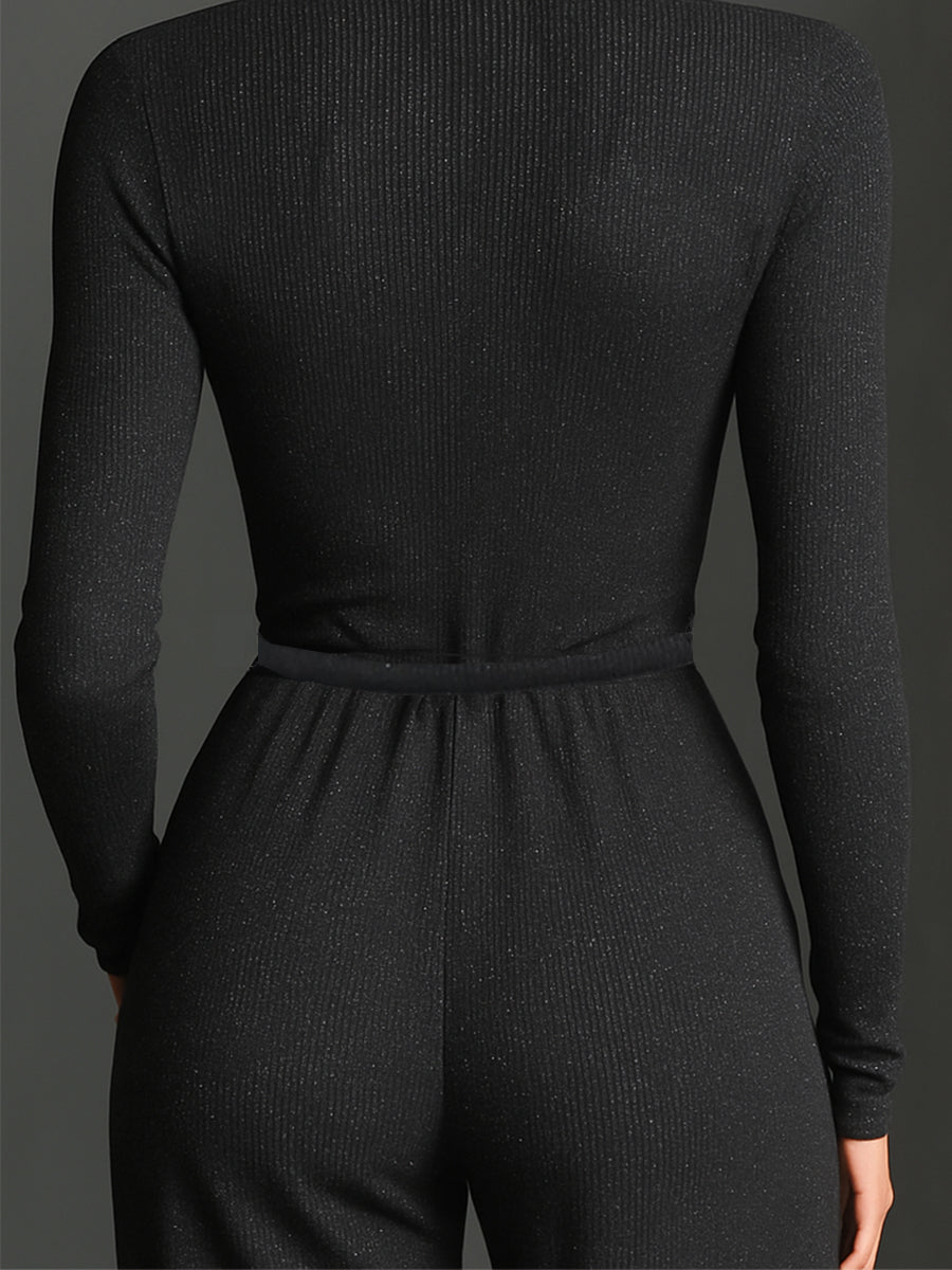 Stella | Elegant Knit Sparkling Zipper