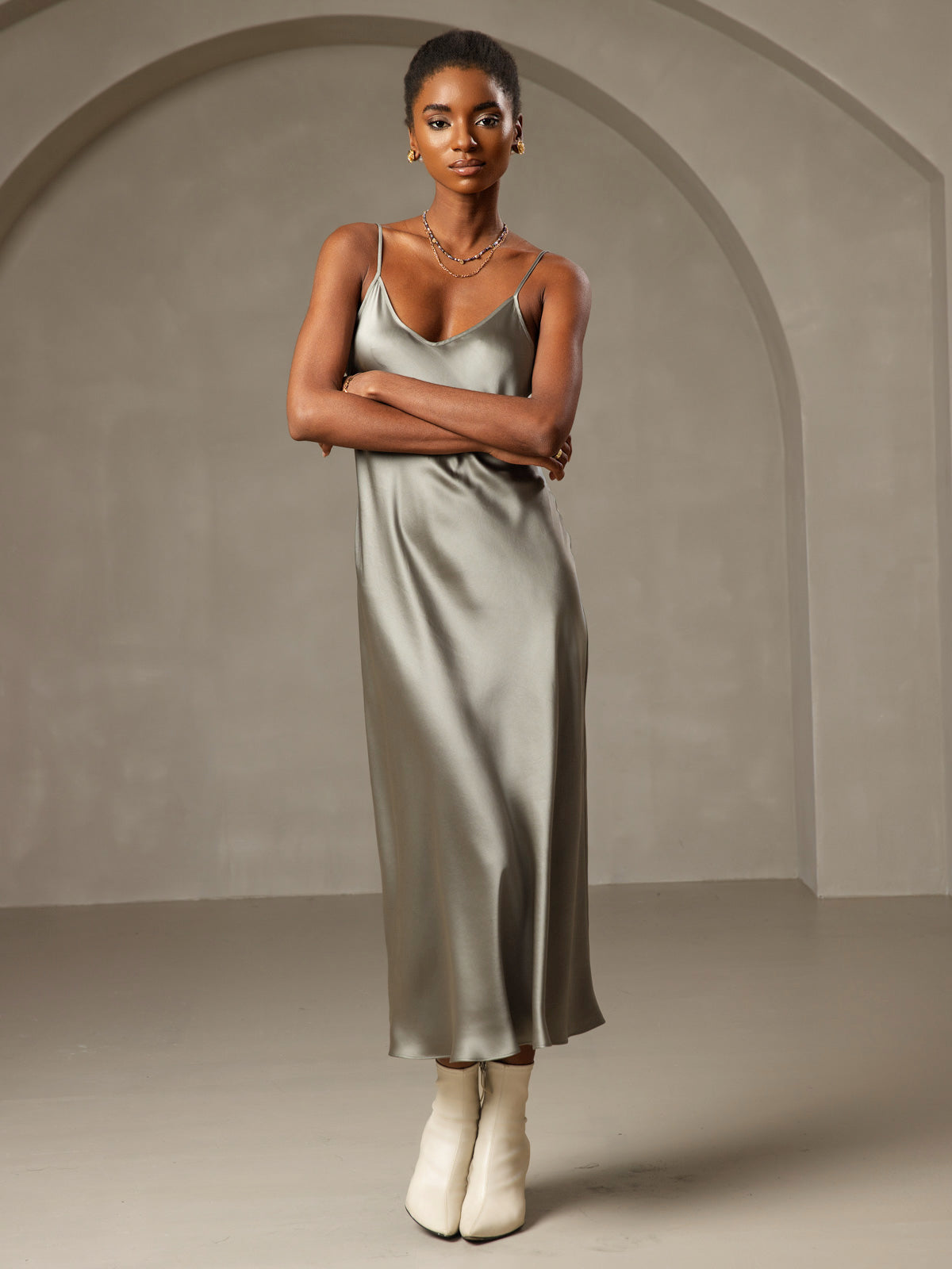 Andrea | Long Silk Nightgown
