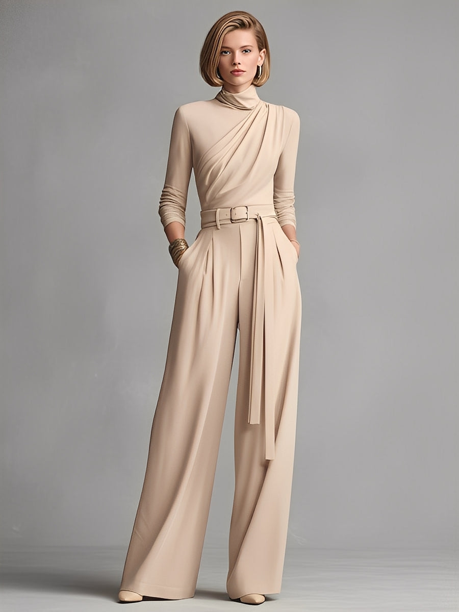 Blake | Neutral-colored Cotton Blend Knit