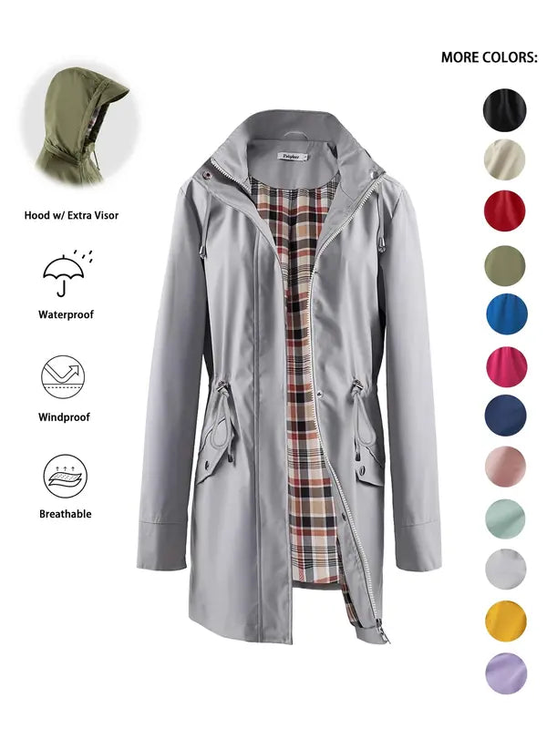 Qing | Drawstring Hooded Trench