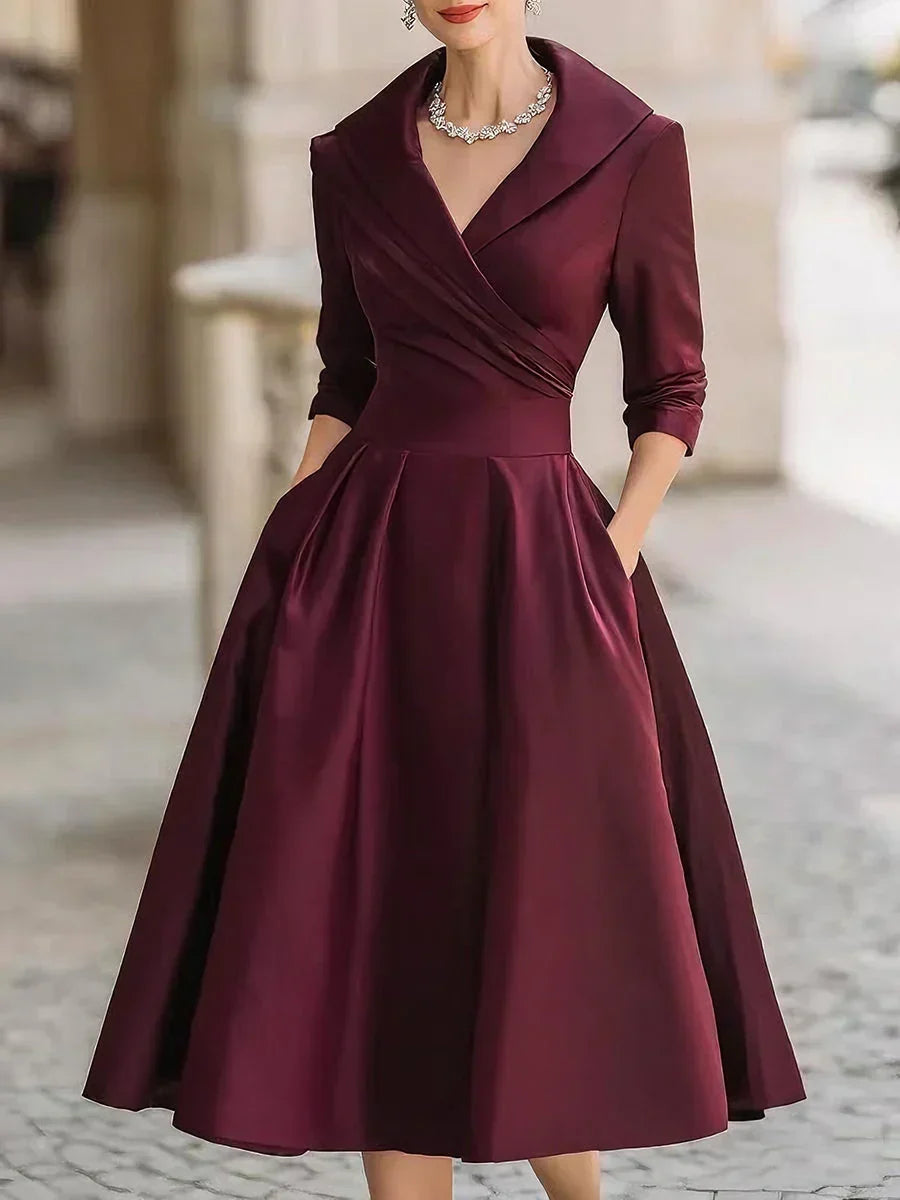 Karen | Elegant Satin Dress