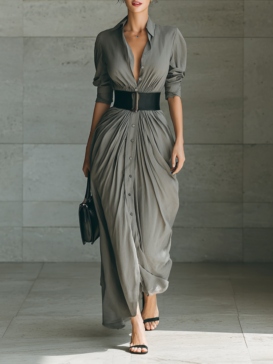 Tess | Ladies Lapel Long Sleeve
