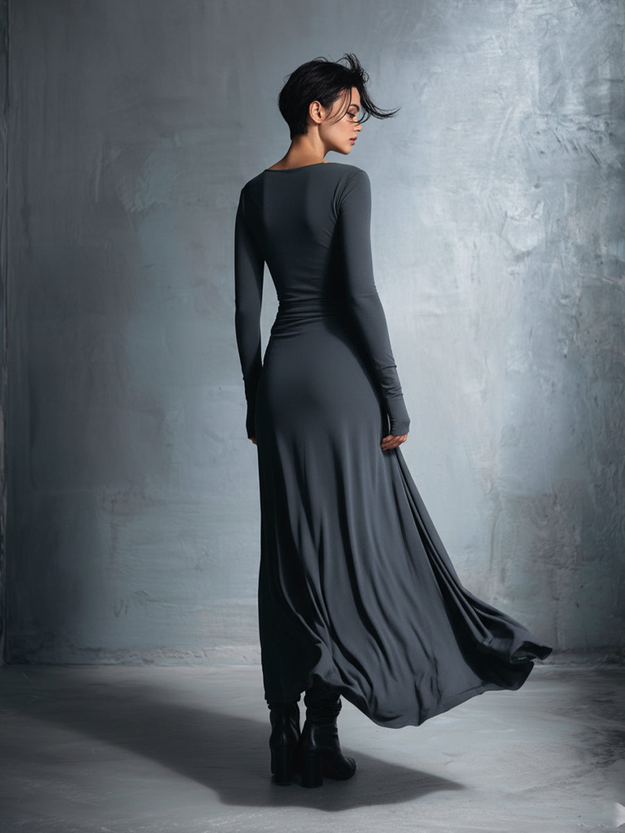 Layla | Gray Exquisite Stretch Blended