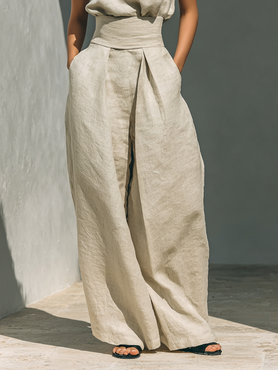 Amber | Cotton Linen Blend Sleeveless