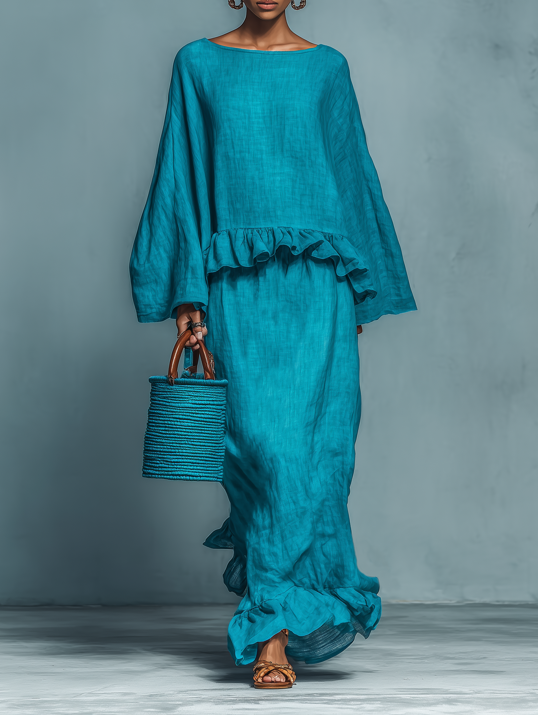 Lydia | Linen Blend Blouse Straight