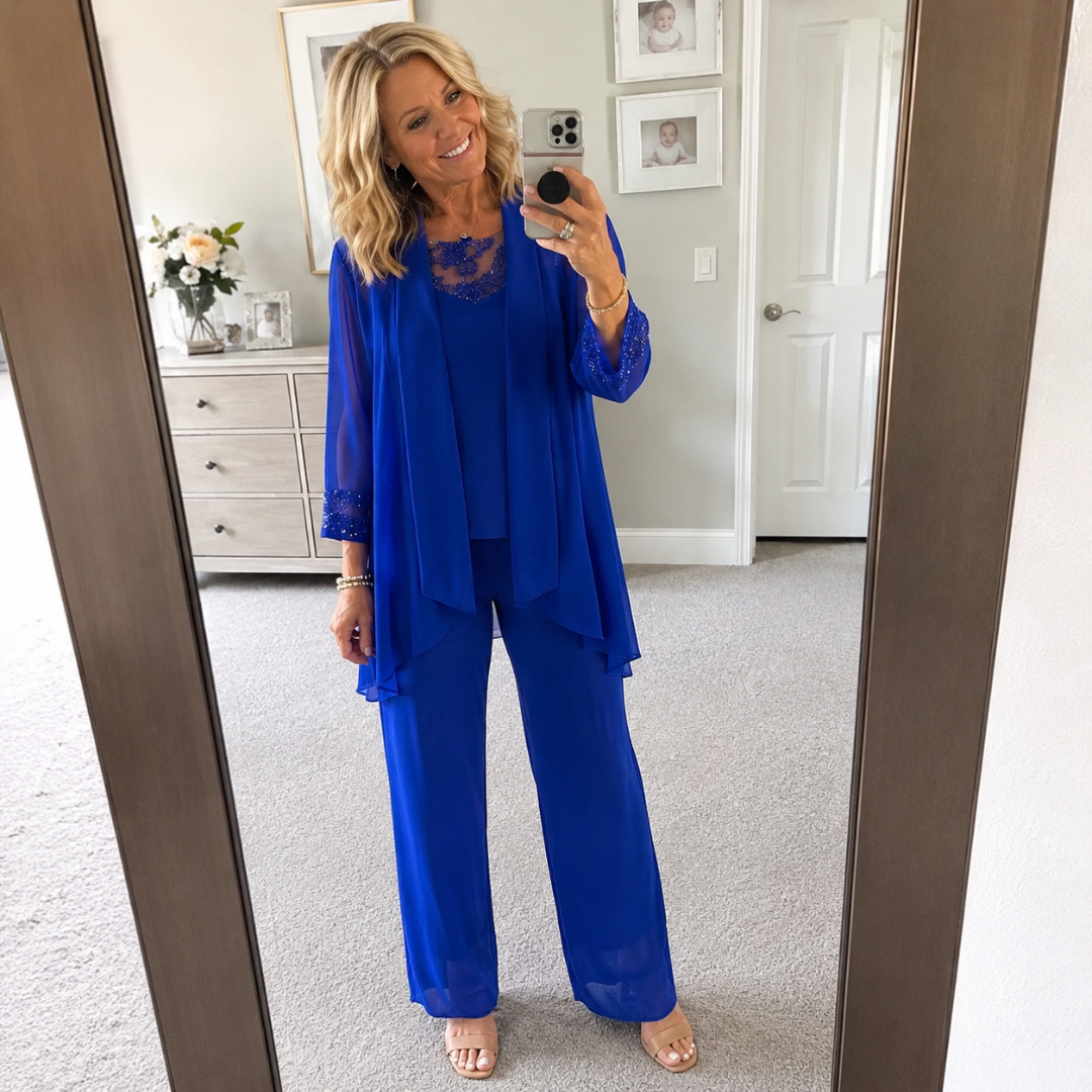 Eleanor™ | Flowing Jacket & Wide-Leg Pants Set