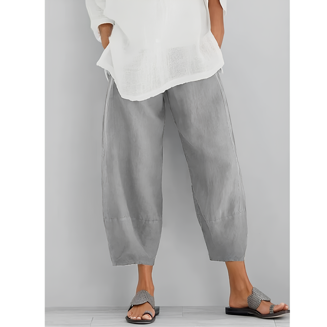 Sabine™ | Elastic Waist Wide Leg Pants