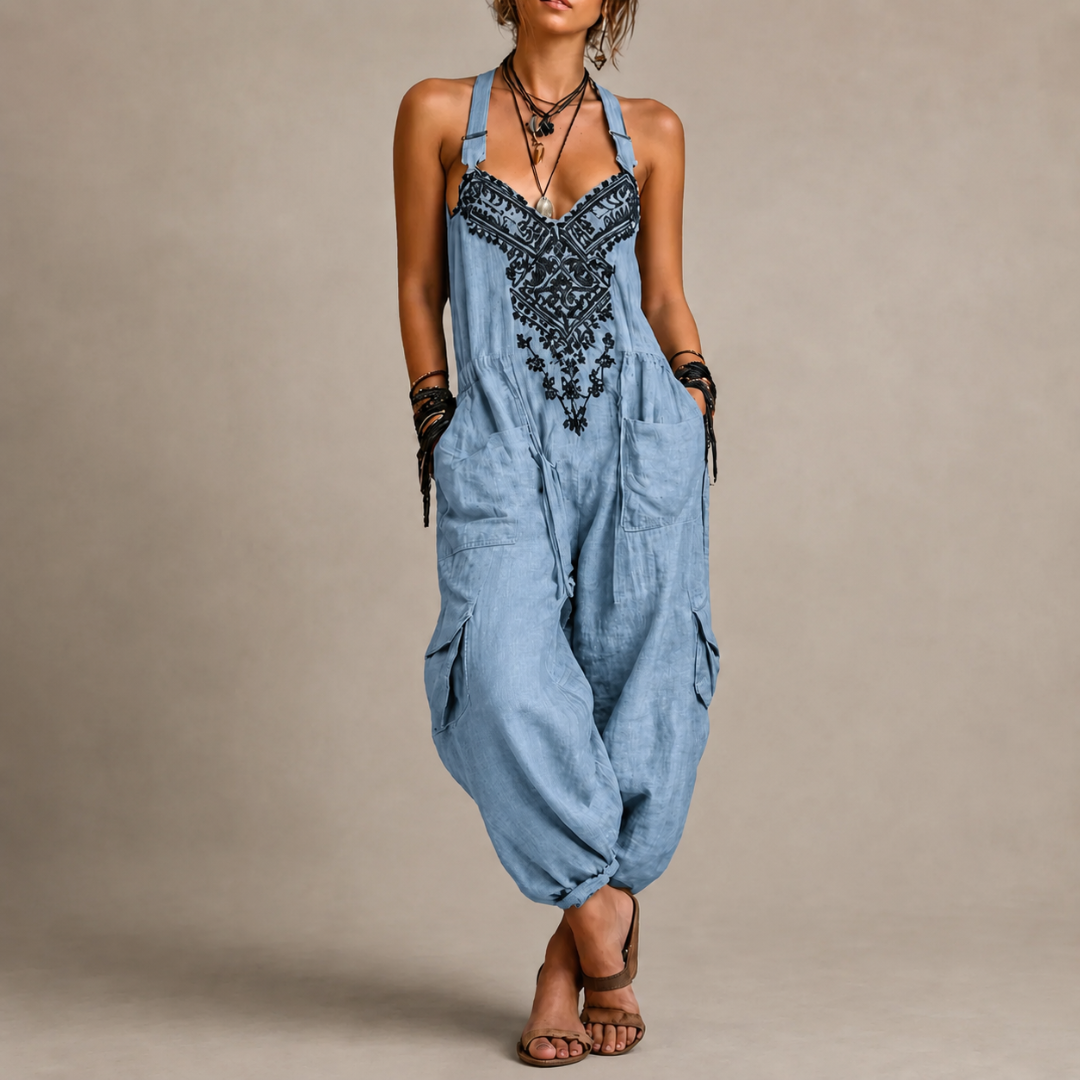 Astrid™ – Bohemian Embroidered Jumpsuit