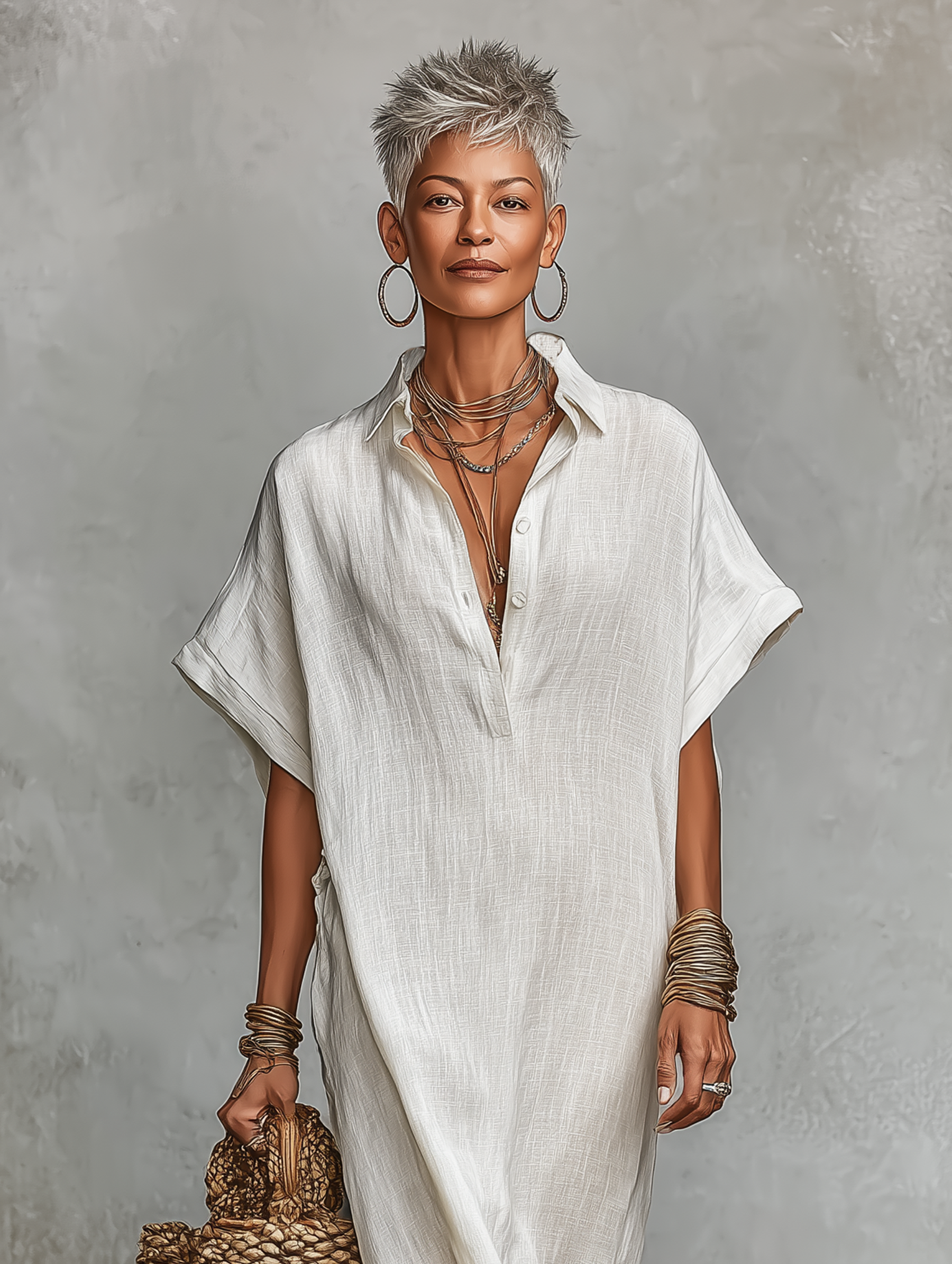 Freya | Loose-fitting Shirt Maxi Dress