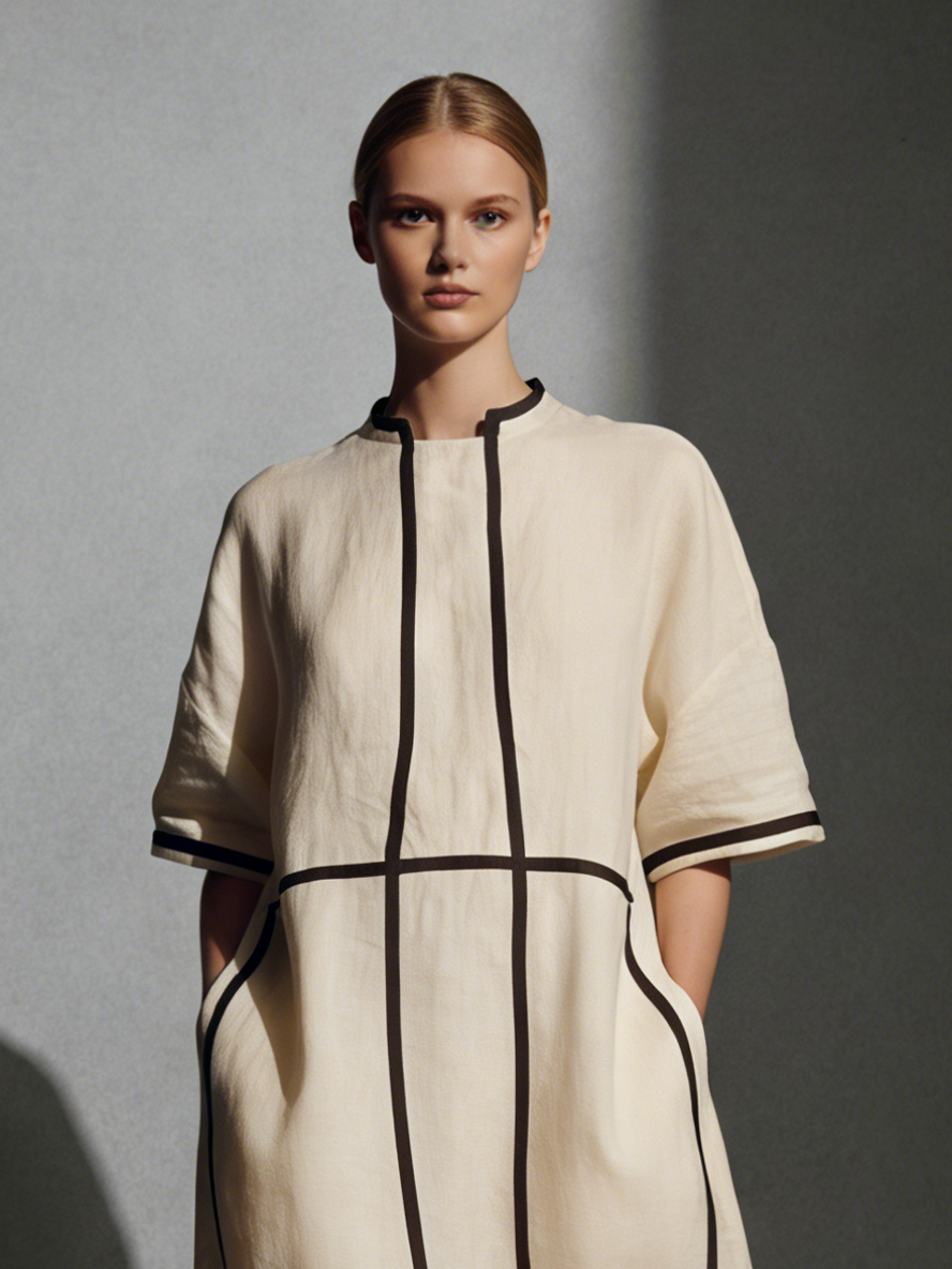 Linda | Modern Linen Blend Beige