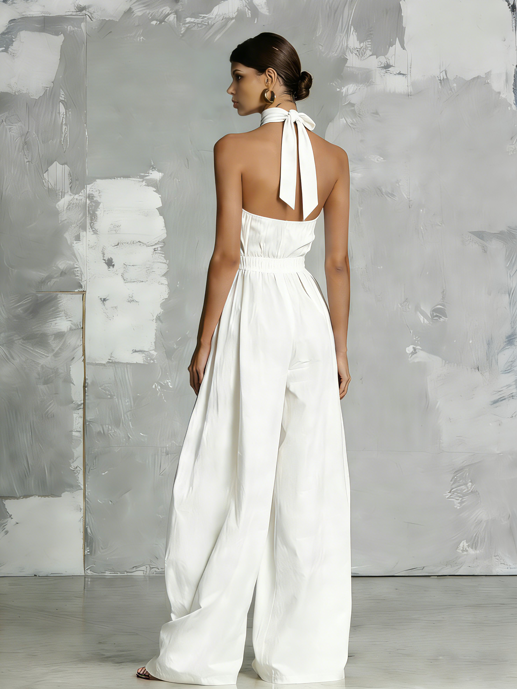 Fern | Elegant White Woven Sleeveless