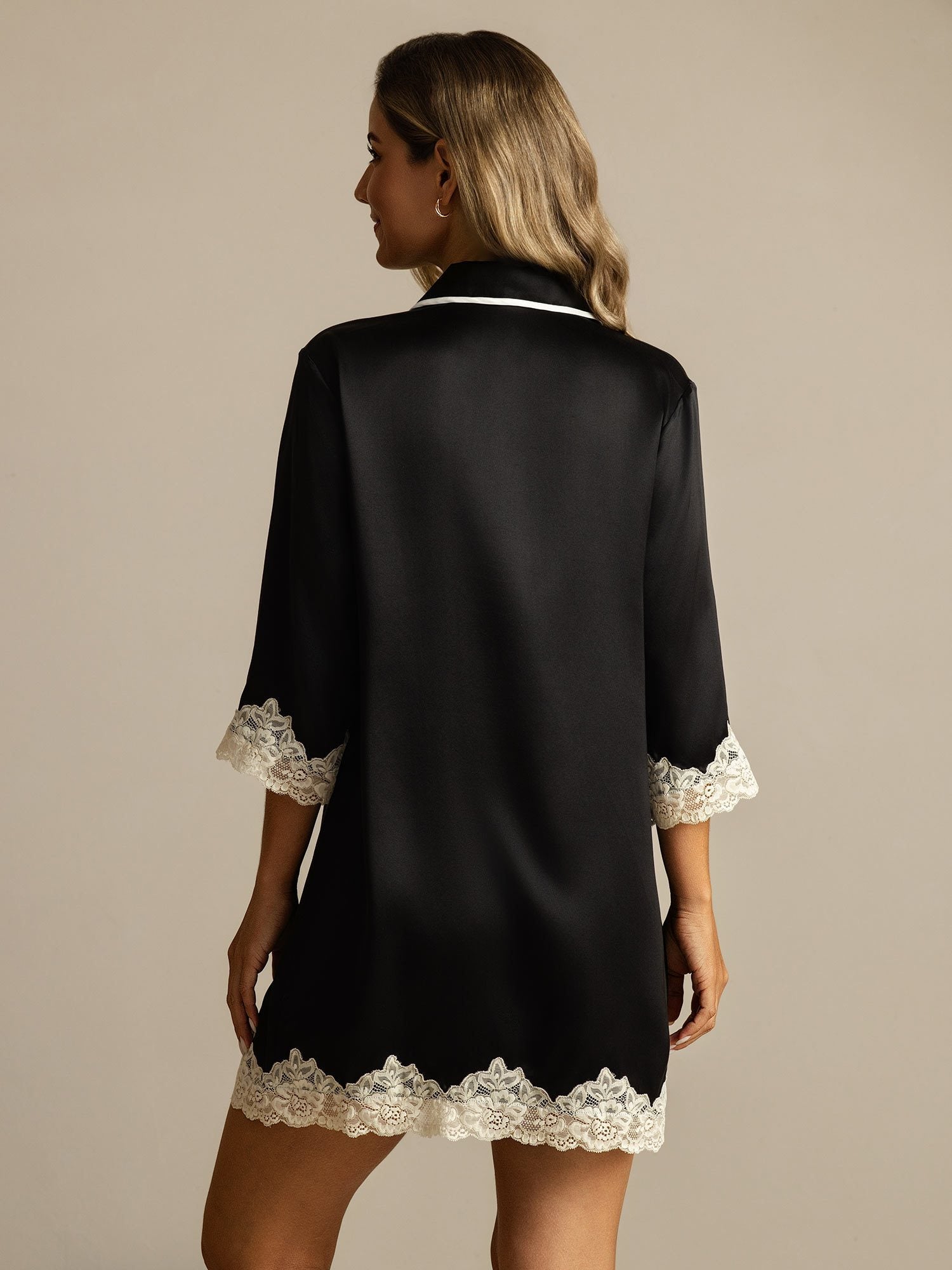 Lara | Chic Lace Trim Nightgown