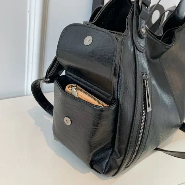 Rae | Classic Leather Handbag