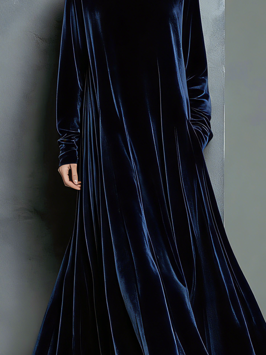 Jenny | Elegant Navy Blue Velvet