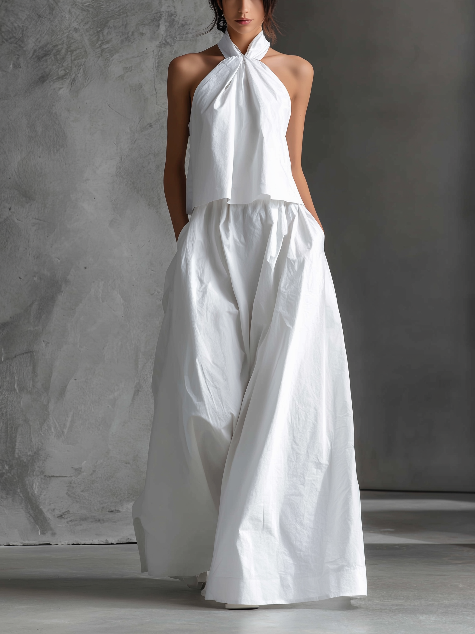 Hannah | Casual White Cotton Linen